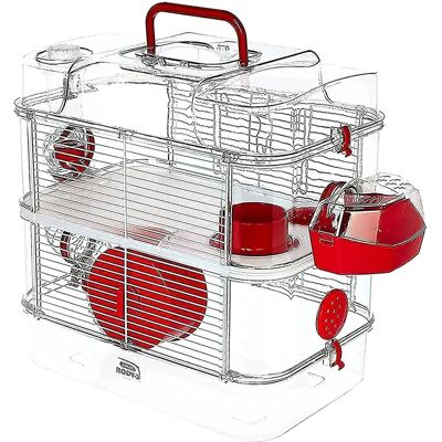 Gabbia ZOLUX Rody3 duo - Criceti, Topi & Gerbilli - 41x27x40.5cm - Rosso Gabbia ZOLUX Rody3 duo - Criceti, Topi & Gerbilli - 41x27x40.5cm - Rosso