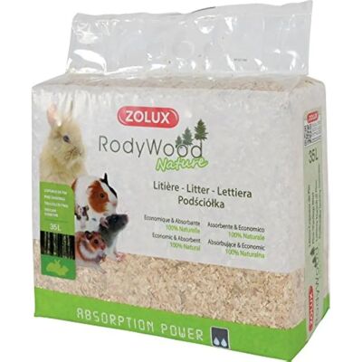 Zolux Litière en bois naturel Rodywood - 35L - Publicité Zolux Litière en bois naturel Rodywood - 35L - Publicité