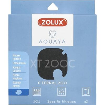 Filtre Zolux Xternal 200 - Charbon Actif, Mousse Filtre Zolux Xternal 200 - Charbon Actif, Mousse