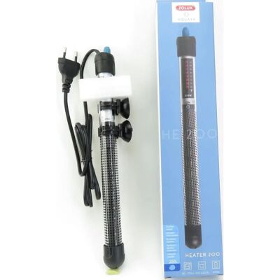 Zolux Aquarium-Heizer - Einstellbar, 200W, bis 34°C - für 100-200L Zolux Aquarium-Heizer - Einstellbar, 200W, bis 34°C - für 100-200L