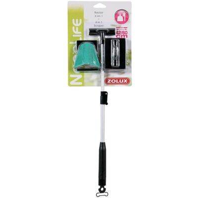 Zolux Aquarium Reinigung Teleskop-Schaber 4-in-1 Zolux Aquarium Reinigung Teleskop-Schaber 4-in-1