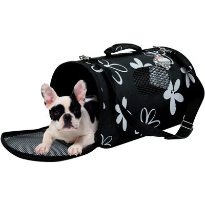 Transportadora Zolux para Cães e Gatos - Tecido Floral Transportadora Zolux para Cães e Gatos - Tecido Floral