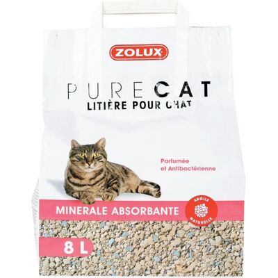 Zolux PURECAT abszorbens 8 l illatos antibakteriális - Alom Zolux PURECAT abszorbens 8 l illatos antibakteriális - Alom