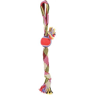 Zolux Hundespielzeug - Tennis Seil mit Ball - 55cm Zolux Hundespielzeug - Tennis Seil mit Ball - 55cm
