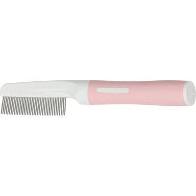Zolux ANAH Katzenkamm - Feine Zähne, Rosa/Weiß - Haustier Zolux ANAH Katzenkamm - Feine Zähne, Rosa/Weiß - Haustier
