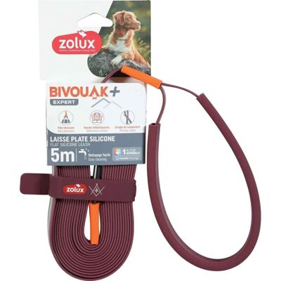 Zolux Bivouak Sleeplijn Siliconen Rot - Leine Zolux Bivouak Sleeplijn Siliconen Rot - Leine