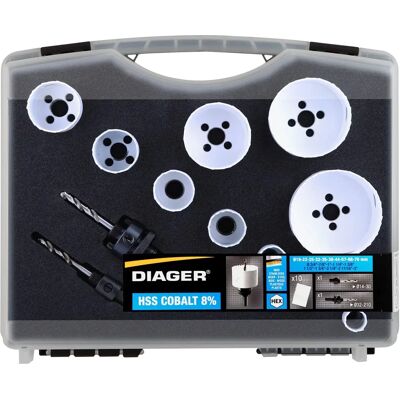 Diager Modello 655C Set di seghe a tazza al cobalto - Metallo e legno Diager Modello 655C Set di seghe a tazza al cobalto - Metallo e legno