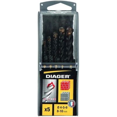 Diager - OPTIMA 3+ 263B - 4-10 mm - Carbure - lot de forets - Publicité Diager - OPTIMA 3+ 263B - 4-10 mm - Carbure - lot de forets - Publicité
