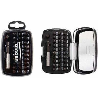 Diager - Coffret 38 pcs d'embouts de vissage TORSION - 632C Diager - Coffret 38 pcs d'embouts de vissage TORSION - 632C