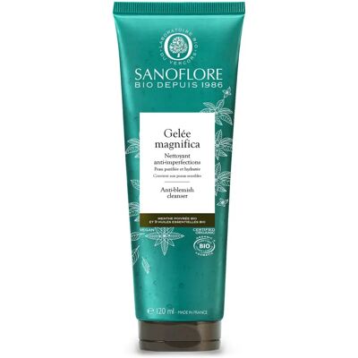 Sanoflore Magnifica Gelée Nettoyante Bio - Nettoyant pour peau sensible - Publicité Sanoflore Magnifica Gelée Nettoyante Bio - Nettoyant pour peau sensible - Publicité