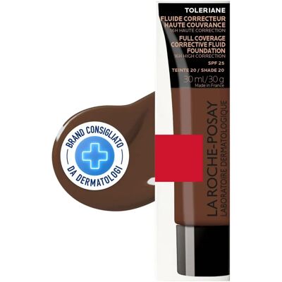 La Roche-Posay Toleriane Vloeibare Fond de Teint Hoge Dekking - Gevoelige Huid SPF25 La Roche-Posay Toleriane Vloeibare Fond de Teint Hoge Dekking - Gevoelige Huid SPF25