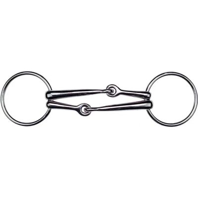 FEELING - 125 mm - Silber - Edelstahl - Double snaffle bit FEELING - 125 mm - Silber - Edelstahl - Double snaffle bit