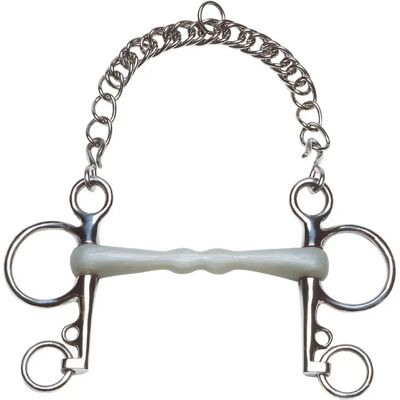 Feeling Flexi Pelham Gebiss - Apfelgeschmack - Edelstahlbacken Feeling Flexi Pelham Gebiss - Apfelgeschmack - Edelstahlbacken