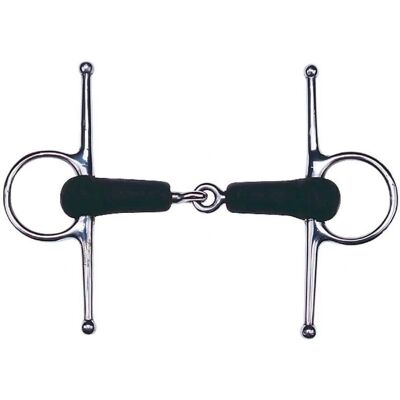 Feeling Vollbacken Gummi Gebiss - 145 mm Edelstahl Feeling Vollbacken Gummi Gebiss - 145 mm Edelstahl