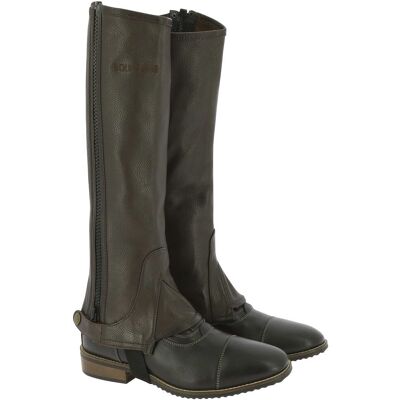 Equitheme XXL Braun Leder Half Chaps - Half Chaps Equitheme XXL Braun Leder Half Chaps - Half Chaps