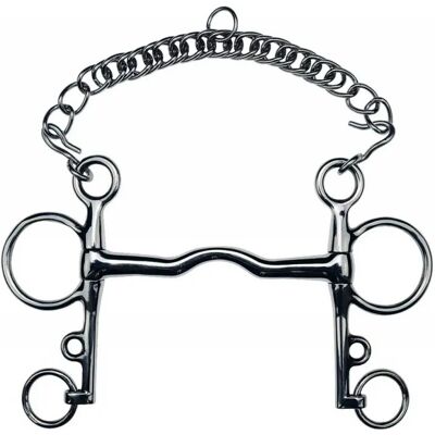 FEELING - Pelham - Silber - 135 mm - Pelham Bit FEELING - Pelham - Silber - 135 mm - Pelham Bit