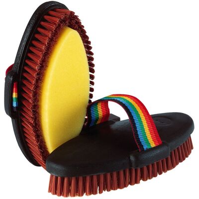 HIPPOTONIC Modell - Schwarze ovale Bürste mit Schwamm & PVC - Produkttyp HIPPOTONIC Modell - Schwarze ovale Bürste mit Schwamm & PVC - Produkttyp