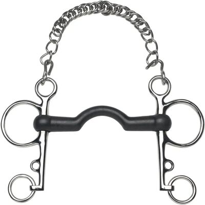 FEELING - Pelham Solid - Gummimundstück - 12,5 cm - Bit FEELING - Pelham Solid - Gummimundstück - 12,5 cm - Bit