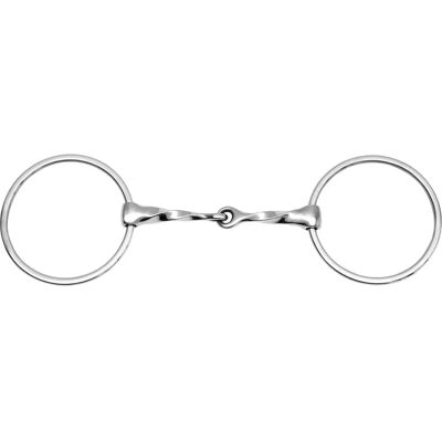 FEELING - Doppelringtrense 12.5cm - 2 grandes anneaux - bouche torsadée - Horse Bit - Publicité FEELING - Doppelringtrense 12.5cm - 2 grandes anneaux - bouche torsadée - Horse Bit - Publicité