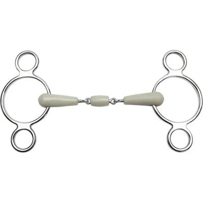 FEELING - Flexi - Doppelgelenkig - 125 mm - Pferdebit FEELING - Flexi - Doppelgelenkig - 125 mm - Pferdebit