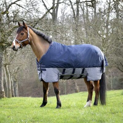 Equitheme TYREX 600 D Pferdedecke Navy/Gray - Turnout Equitheme TYREX 600 D Pferdedecke Navy/Gray - Turnout