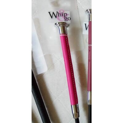 Fouet Soft Rose Fuchsia/Argent - 65 cm - Publicité Fouet Soft Rose Fuchsia/Argent - 65 cm - Publicité