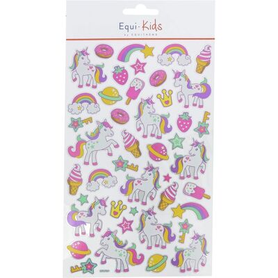 EQUIKIDS EQUI-KIDS Aufkleber - Einhorn Rosa - Blätter für Kinder EQUIKIDS EQUI-KIDS Aufkleber - Einhorn Rosa - Blätter für Kinder