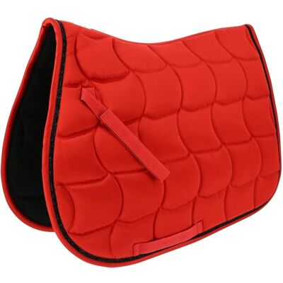 Equitheme Satin Röd Sattelunterlage Voll Equitheme Satin Röd Sattelunterlage Voll