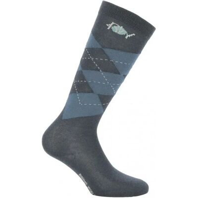 RIDING WORLD - Altas Losange Azul Cinzento EU 31-34 - Azul - Socks RIDING WORLD - Altas Losange Azul Cinzento EU 31-34 - Azul - Socks
