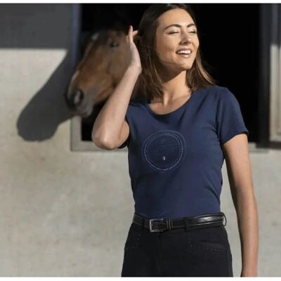 Equitheme Anna Bio-Baumwolle Kurzarm T-Shirt - T-Shirt Equitheme Anna Bio-Baumwolle Kurzarm T-Shirt - T-Shirt