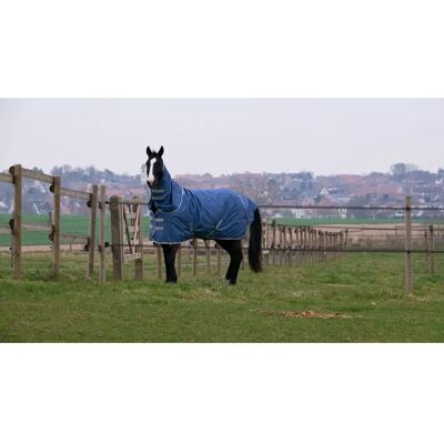 Equithème Tyrex 600D Recycling Pferdegamasche - Marineblau - Vollgröße Equithème Tyrex 600D Recycling Pferdegamasche - Marineblau - Vollgröße