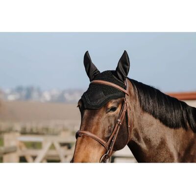 EQUITHEME Badge Bonnet pour oreilles de cheval - Protection contre les mouches - Publicité EQUITHEME Badge Bonnet pour oreilles de cheval - Protection contre les mouches - Publicité