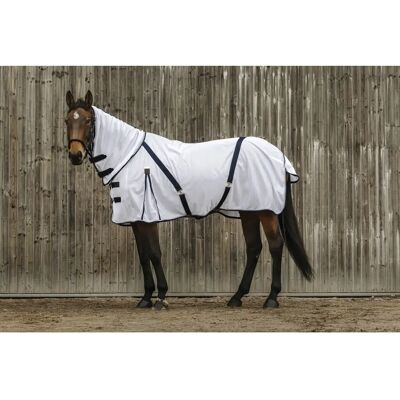 EQUITHEME Mesh Combo Hestedekken - Weiß - Vollschutz EQUITHEME Mesh Combo Hestedekken - Weiß - Vollschutz