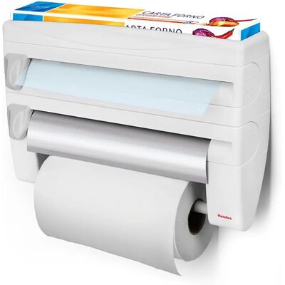 Metaltex 254410 Distributeur de rouleaux de cuisine blanc 4 en 1 Metaltex 254410 Distributeur de rouleaux de cuisine blanc 4 en 1