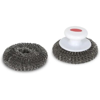 Le Marquier Boules en acier inoxydable pour nettoyage - Pack de 2 - Publicité Le Marquier Boules en acier inoxydable pour nettoyage - Pack de 2 - Publicité