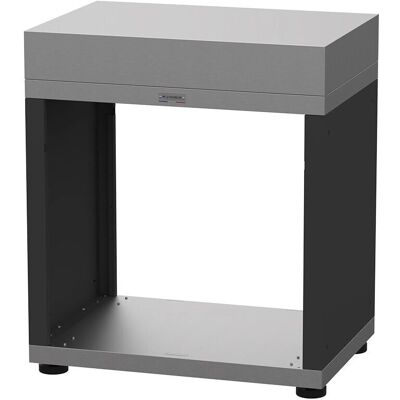 Modulo Cucina Esterno Le Marquier - Acciaio Satinato, Dettagli Neri - Modulo Cucina Esterna Modulo Cucina Esterno Le Marquier - Acciaio Satinato, Dettagli Neri - Modulo Cucina Esterna
