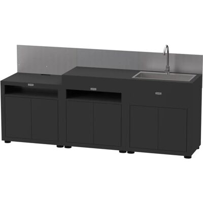 Cucina da esterno Le Marquier MC803ECE13 - 3 elementi, nero, blu, rosa, turchese Cucina da esterno Le Marquier MC803ECE13 - 3 elementi, nero, blu, rosa, turchese