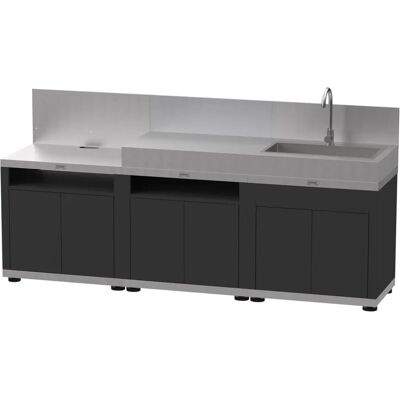 Le Marquier Cuisine d’Extérieur - Design Modular en Acier Inoxydable - Publicité Le Marquier Cuisine d’Extérieur - Design Modular en Acier Inoxydable - Publicité