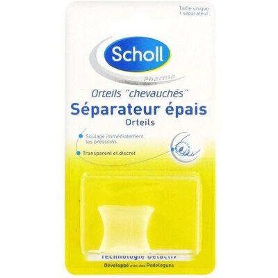 Scholl - Séparateur d'Orteils Épais Gelactiv - Soins des Pieds - Publicité Scholl - Séparateur d'Orteils Épais Gelactiv - Soins des Pieds - Publicité
