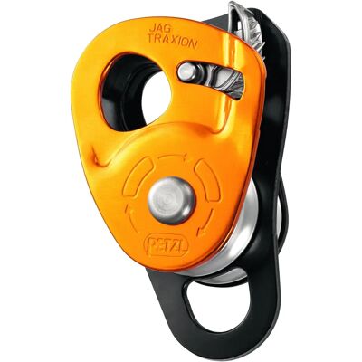 Petzl Jag Traxion - High-Performance Double Pulley for Climbing & Rescue Petzl Jag Traxion - High-Performance Double Pulley for Climbing & Rescue