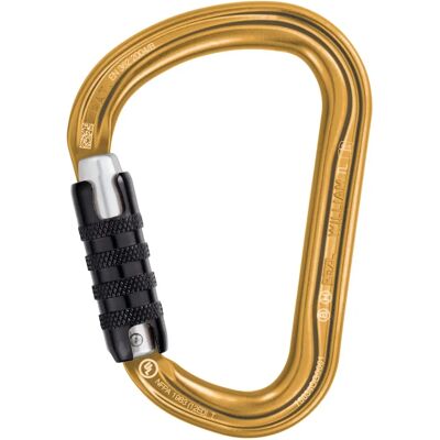 Petzl William Karabiner - Lehký Asymetrický S Velkou Kapacitou - Triact-Lock - Zlato Petzl William Karabiner - Lehký Asymetrický S Velkou Kapacitou - Triact-Lock - Zlato