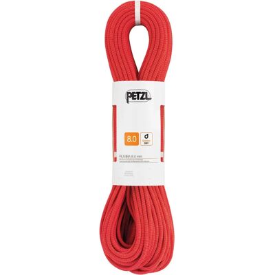 Corde d'escalade Petzl Rumba Rouge 8mm 60m - Publicité Corde d'escalade Petzl Rumba Rouge 8mm 60m - Publicité