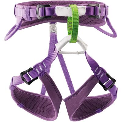 Petzl Macchu Violet - Harnais d'Escalade pour Enfants - Publicité Petzl Macchu Violet - Harnais d'Escalade pour Enfants - Publicité