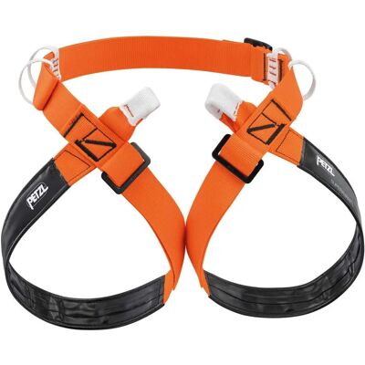Petzl Superavanti - Harnais d'escalade léger - Orange / Noir - Publicité Petzl Superavanti - Harnais d'escalade léger - Orange / Noir - Publicité