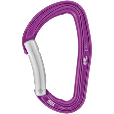Petzl Mousqueton Djinn Courbe - Mousqueton escalade - Violet - Publicité Petzl Mousqueton Djinn Courbe - Mousqueton escalade - Violet - Publicité