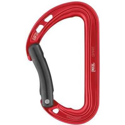 Petzl Spirit Mousqueton Courbe - Matériel d'escalade - Publicité Petzl Spirit Mousqueton Courbe - Matériel d'escalade - Publicité