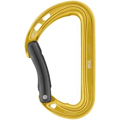 Mousqueton Courbe Petzl Spirit - Équipement d'escalade léger - Publicité Mousqueton Courbe Petzl Spirit - Équipement d'escalade léger - Publicité