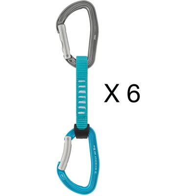 Ensemble de 6 mousquetons Petzl DJINN AXESS - Turquoise - Publicité Ensemble de 6 mousquetons Petzl DJINN AXESS - Turquoise - Publicité