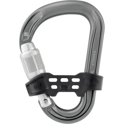 Petzl Attache Bar Karabiner - Lichtgewicht, Unidirectioneel met Schroefsluiting Petzl Attache Bar Karabiner - Lichtgewicht, Unidirectioneel met Schroefsluiting