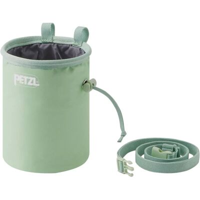 Petzl Klassischer Ergonomischer Chalkbag - Grün - Kletterzubehör Petzl Klassischer Ergonomischer Chalkbag - Grün - Kletterzubehör
